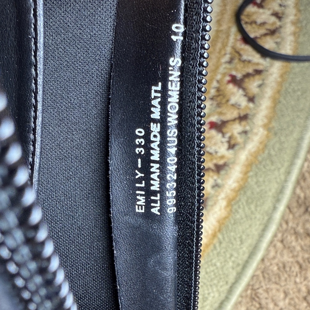 Demonia Black Combat Boots with Green Heart Accents - Picture 7 of 7